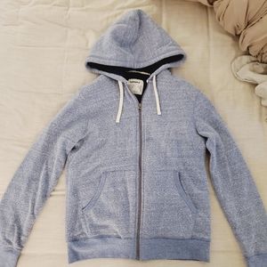 Sonoma Blue Full Zip Hoodie Sweatshirt Sherpa Jacket Small